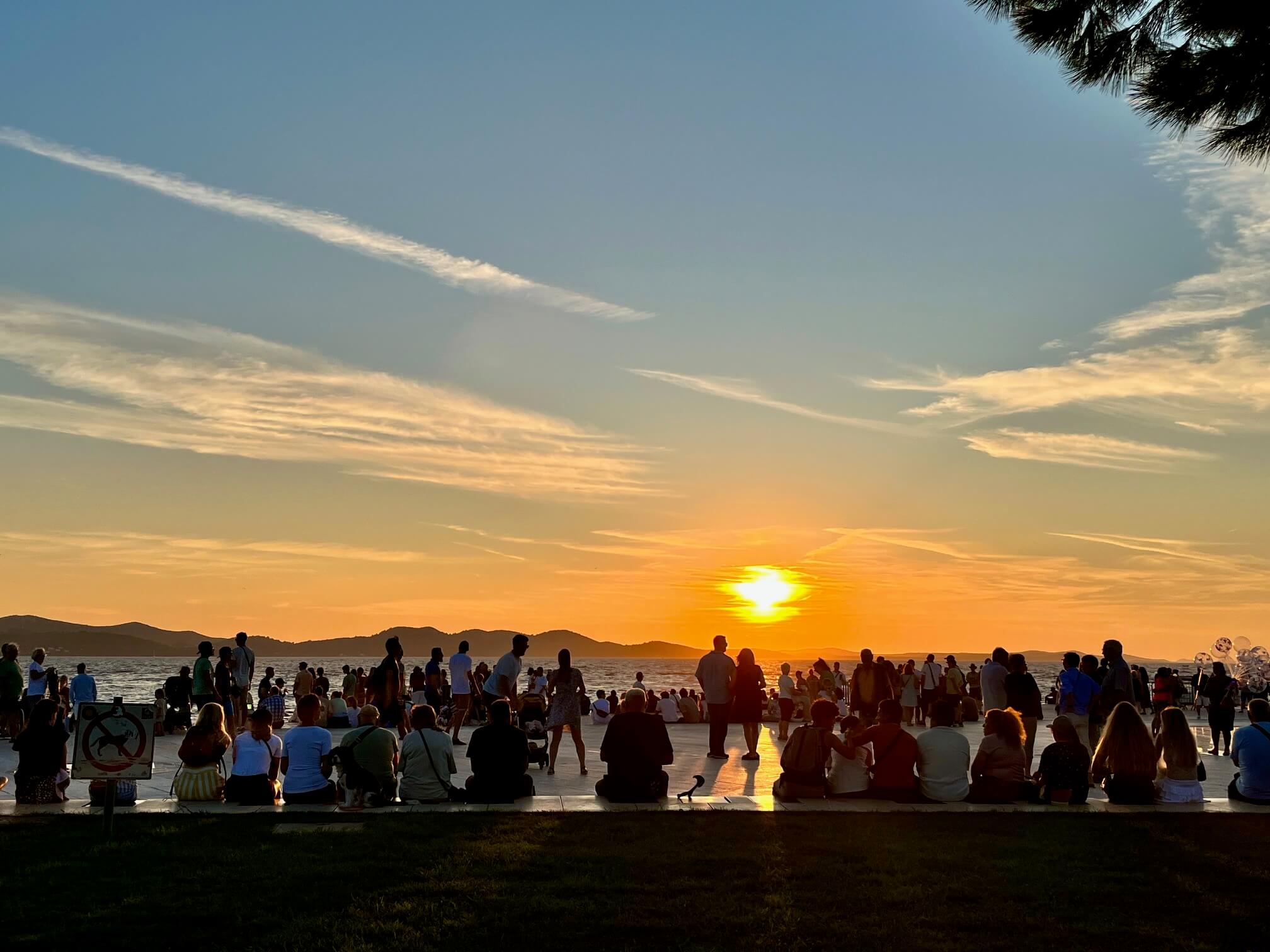 The Magic of Sunset on Zadar’s Sea Promenade